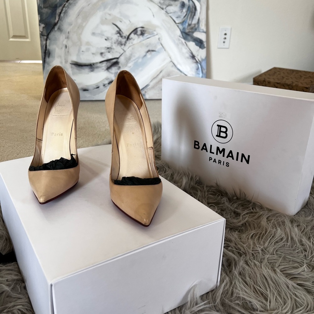 🌟 FREE 🌟 Shipping 🌟 Christian Louboutin Nude 💯 Wardrobe Must Have - Picture 3 of 13